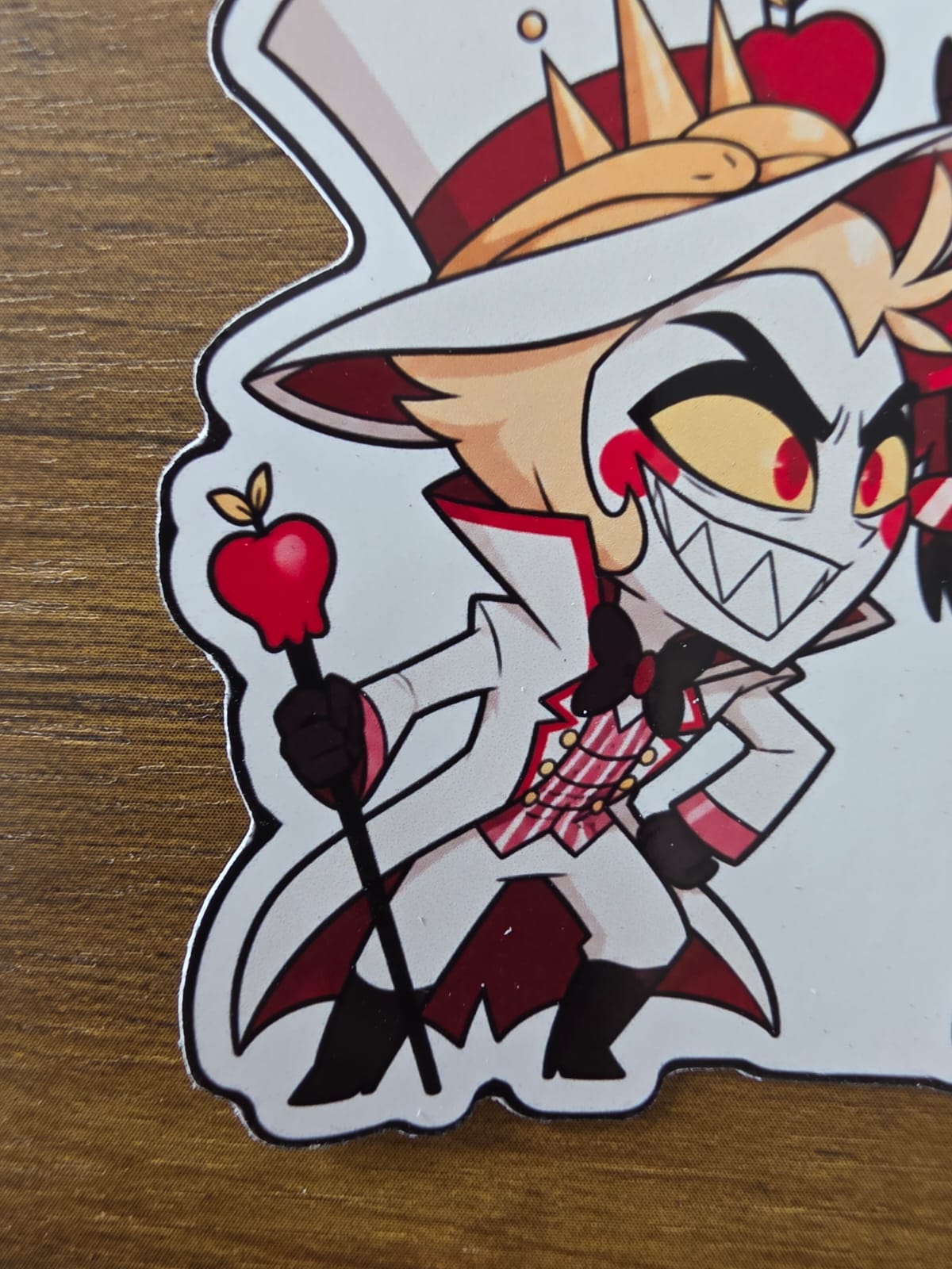 Hazbin Hotel Inspired Alastor & Lucifer Glossy Die Cut Sticker | 2 Sizes Available