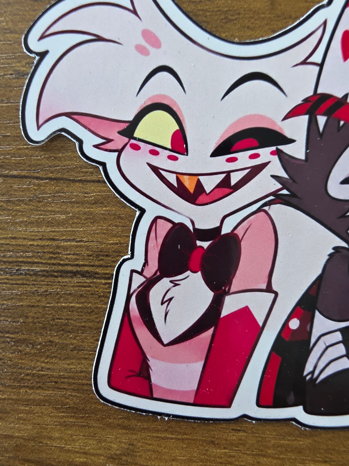 Hazbin Hotel Inspired Angel Dust & Husk Glossy Die Cut Sticker | 2 Sizes Available