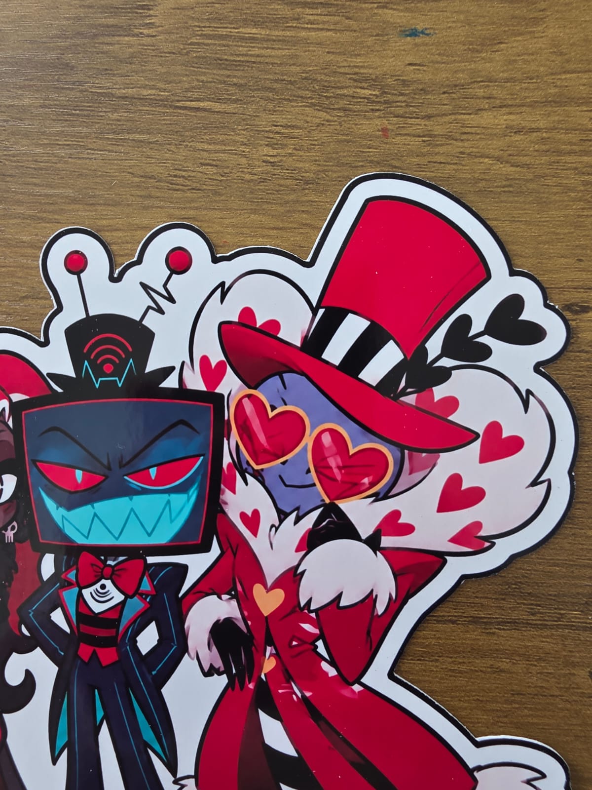 Hazbin Hotel Inspired The Vees Vox Valentino Velvette Sticker | 2 Sizes Available