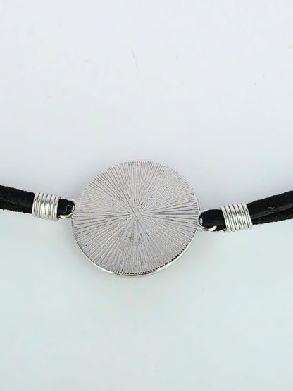 Black Butler (kuroshitsuji) Inspired Grell 20mm Faux Suede Adjustable Bracelet