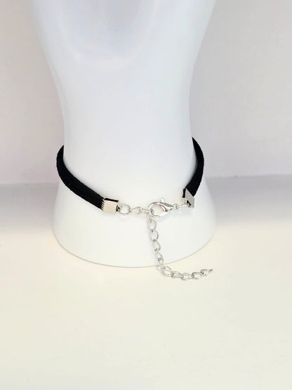 Hazbin Hotel Inspired Fat Nuggets 20mm Faux Suede Adjustable Bracelet