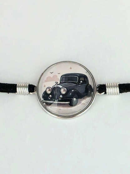 Good Omens Inspired Crowley's Bentley 20mm Faux Suede Adjustable Bracelet