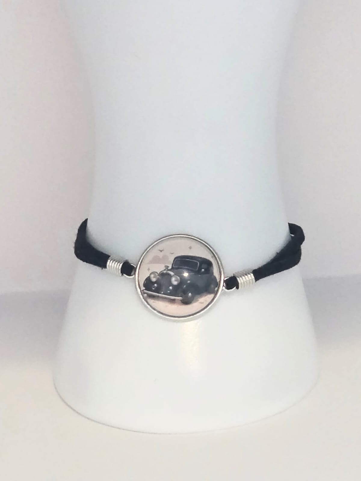 Good Omens Inspired Crowley's Bentley 20mm Faux Suede Adjustable Bracelet