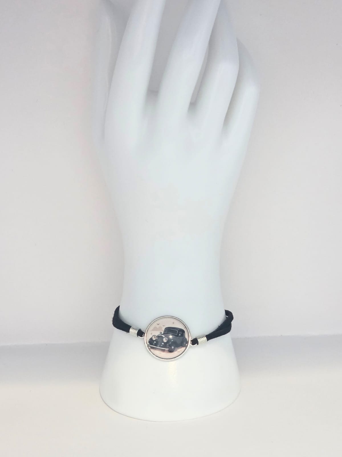 Good Omens Inspired Crowley's Bentley 20mm Faux Suede Adjustable Bracelet