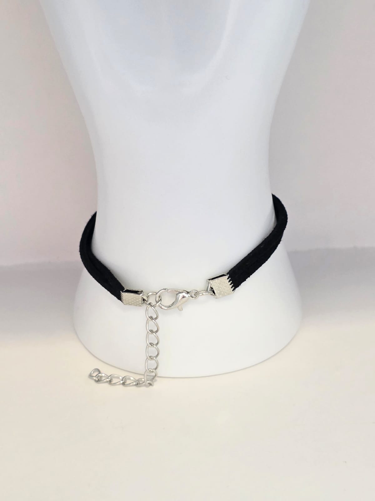 Hazbin Hotel Inspired VoxTek Logo 20mm Faux Suede Adjustable Bracelet