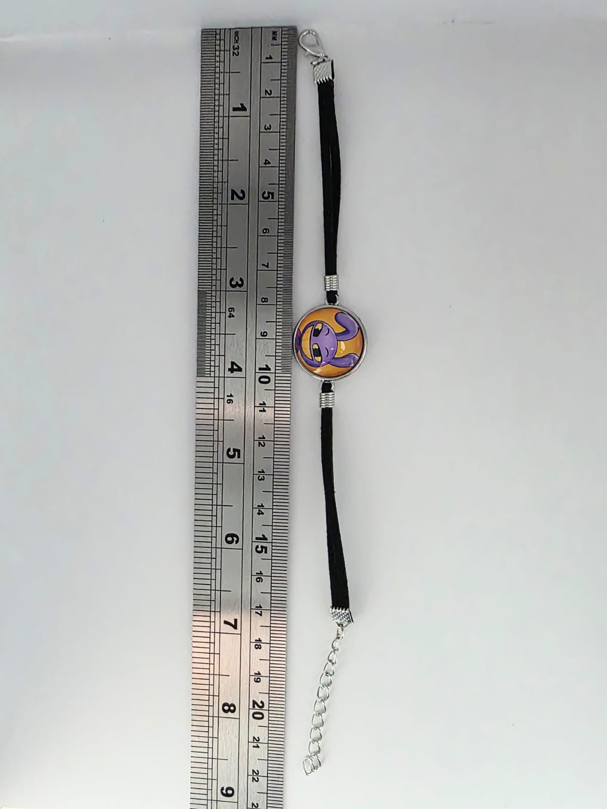 The Amazing Digital Circus Inspired Jax 20mm Faux Suede Adjustable Bracelet