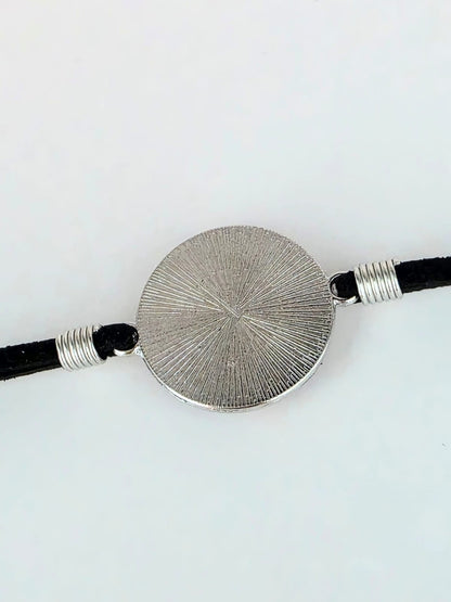The Amazing Digital Circus Inspired Jax 20mm Faux Suede Adjustable Bracelet