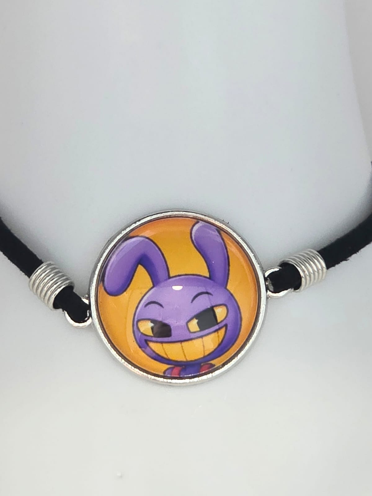 The Amazing Digital Circus Inspired Jax 20mm Faux Suede Adjustable Bracelet