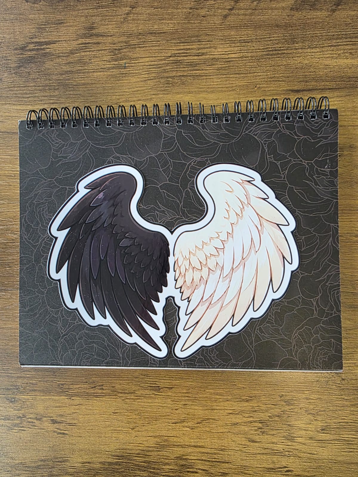 Good Omens Inspired Split Wings Glossy Die Cut Sticker | 2 Sizes Available