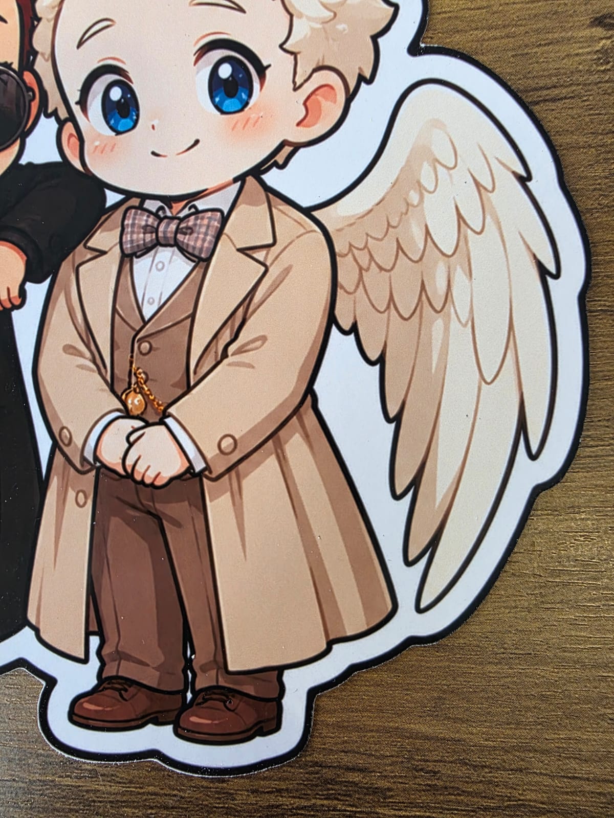 Good Omens Inspired Crowley & Aziraphale Glossy Die Cut Sticker | 2 Sizes Available