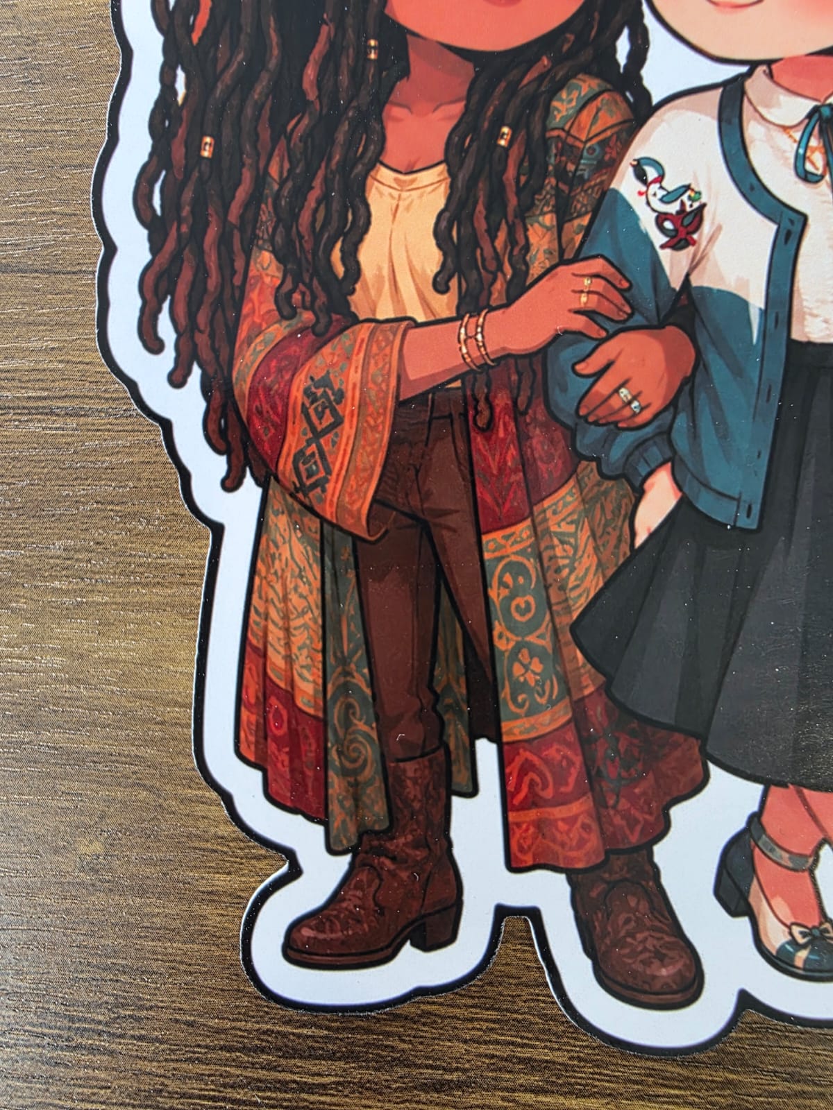 Good Omens Inspired Nina & Maggie Glossy Die Cut Sticker | 2 Sizes Available