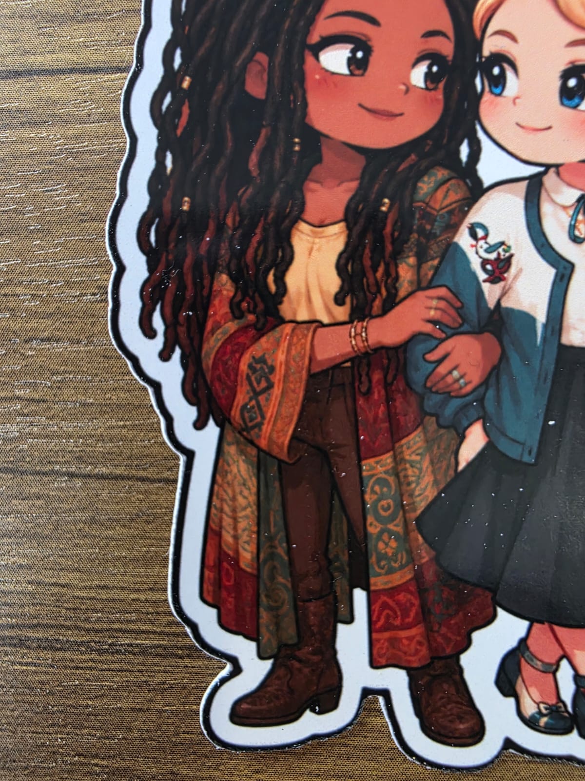 Good Omens Inspired Nina & Maggie Glossy Die Cut Sticker | 2 Sizes Available