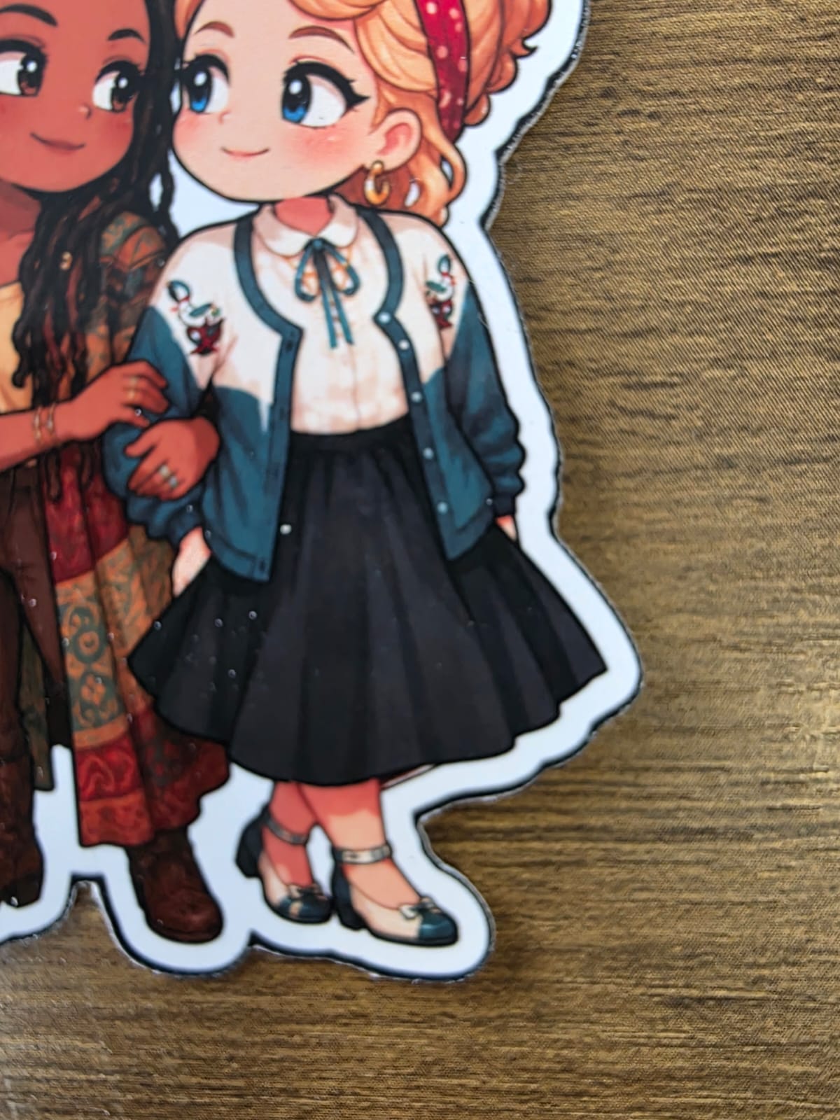Good Omens Inspired Nina & Maggie Glossy Die Cut Sticker | 2 Sizes Available