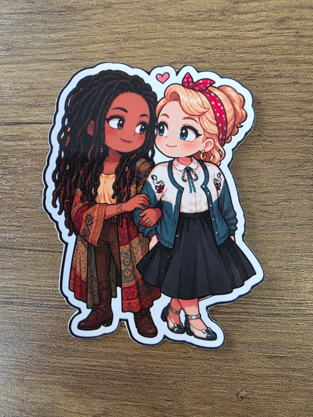 Good Omens Inspired Nina & Maggie Glossy Die Cut Sticker | 2 Sizes Available