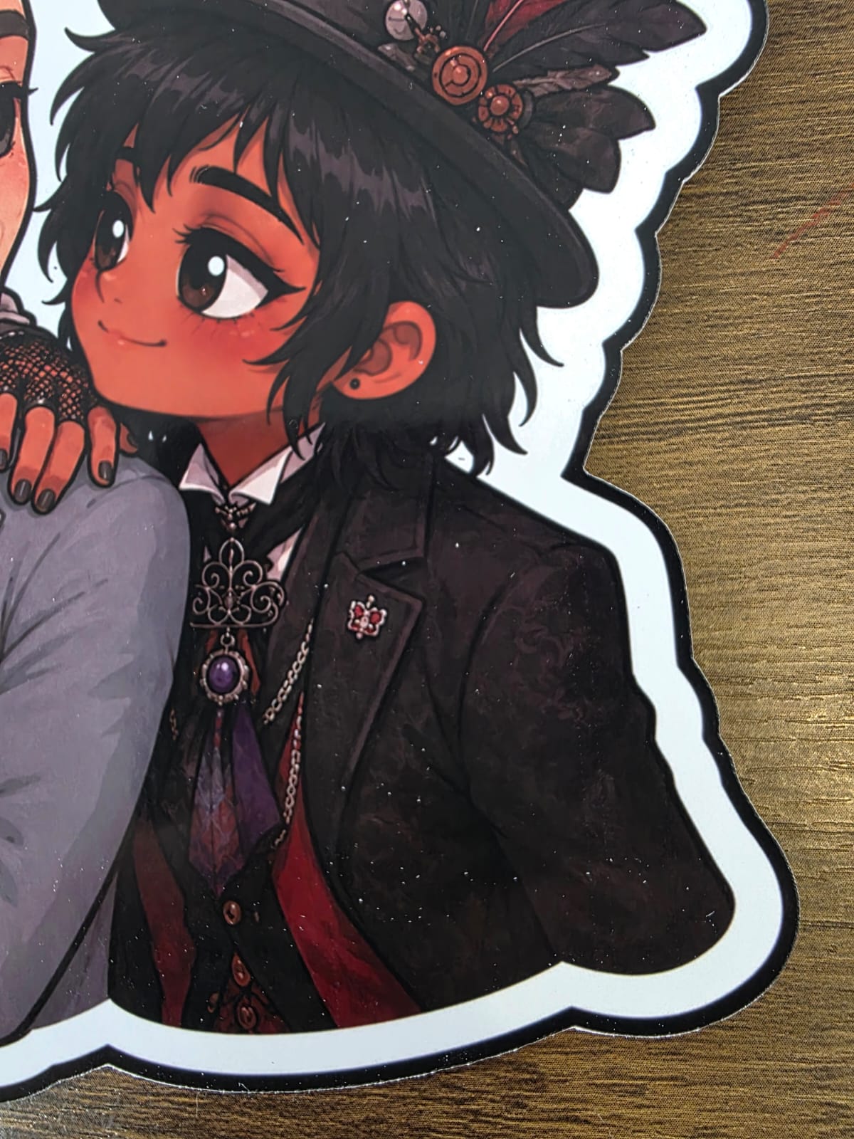 Good Omens Inspired Angel Gabriel & Beelzebub Glossy Die Cut Sticker | 2 Sizes Available