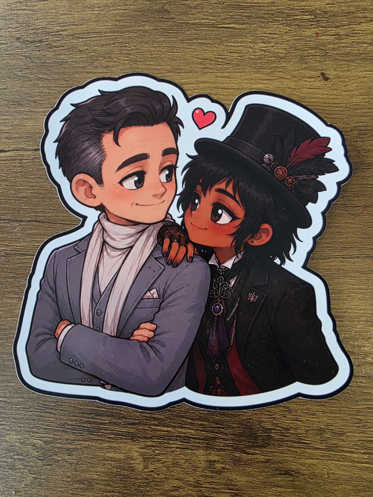 Good Omens Inspired Angel Gabriel & Beelzebub Glossy Die Cut Sticker | 2 Sizes Available