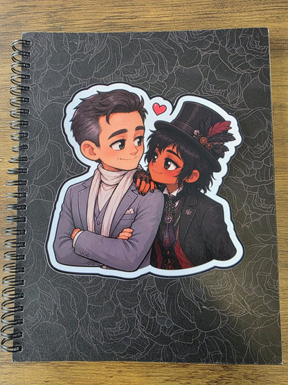 Good Omens Inspired Angel Gabriel & Beelzebub Glossy Die Cut Sticker | 2 Sizes Available