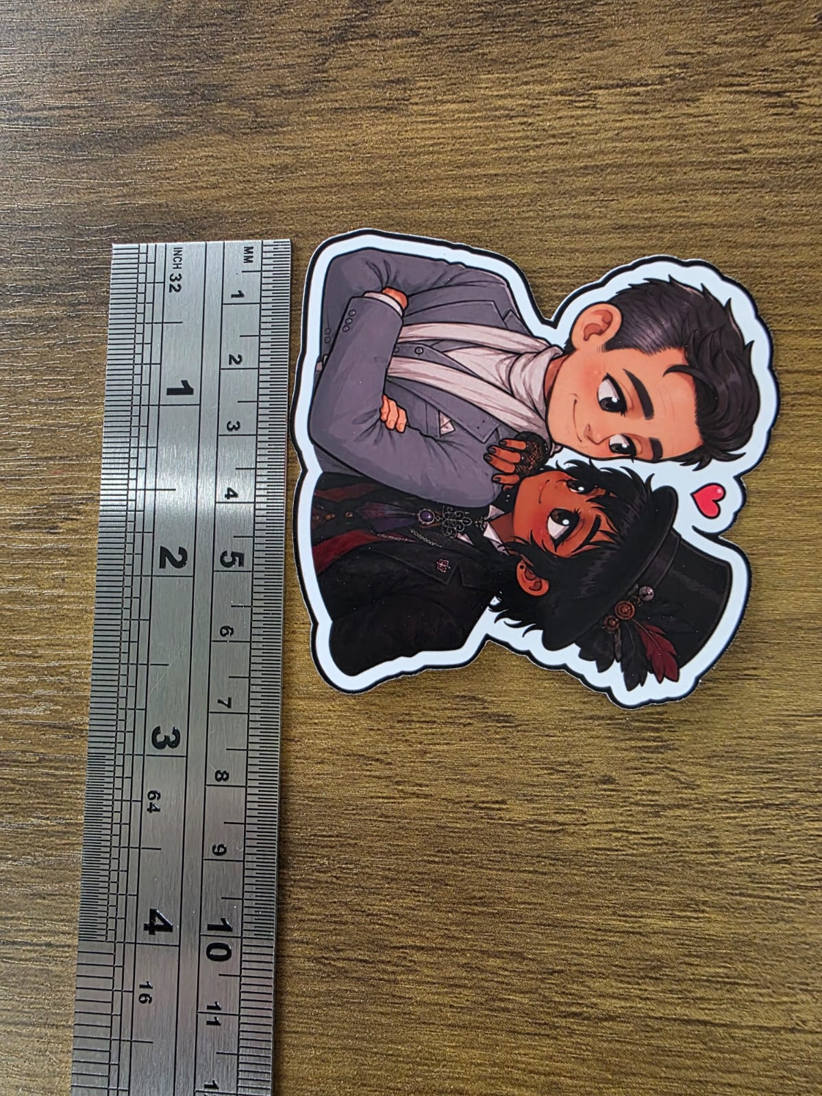 Good Omens Inspired Angel Gabriel & Beelzebub Glossy Die Cut Sticker | 2 Sizes Available