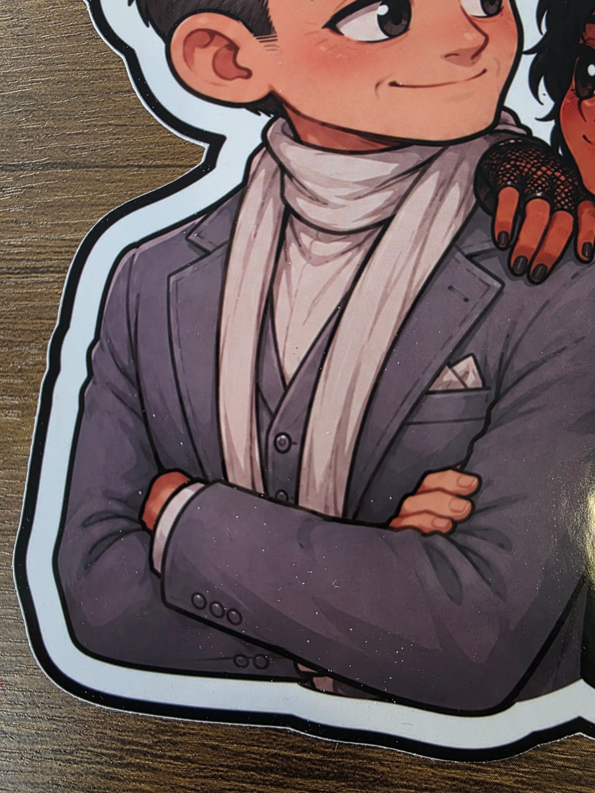 Good Omens Inspired Angel Gabriel & Beelzebub Glossy Die Cut Sticker | 2 Sizes Available