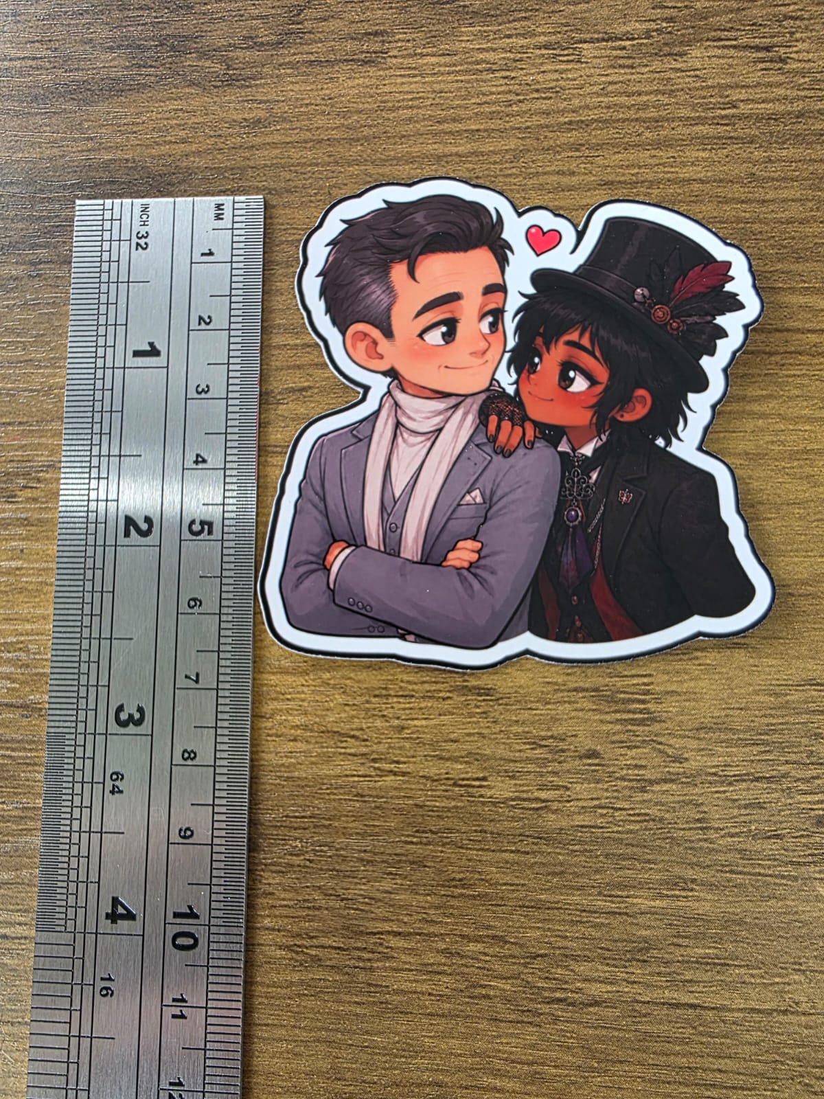 Good Omens Inspired Angel Gabriel & Beelzebub Glossy Die Cut Sticker | 2 Sizes Available