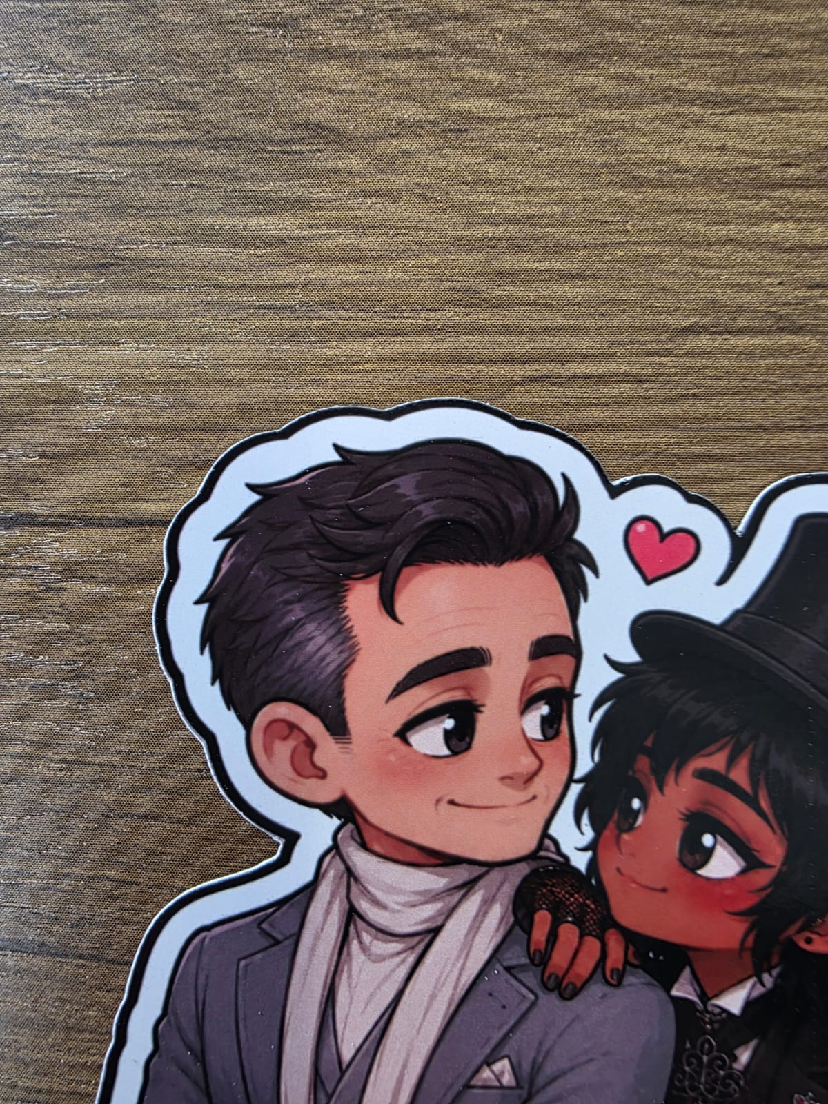 Good Omens Inspired Angel Gabriel & Beelzebub Glossy Die Cut Sticker | 2 Sizes Available