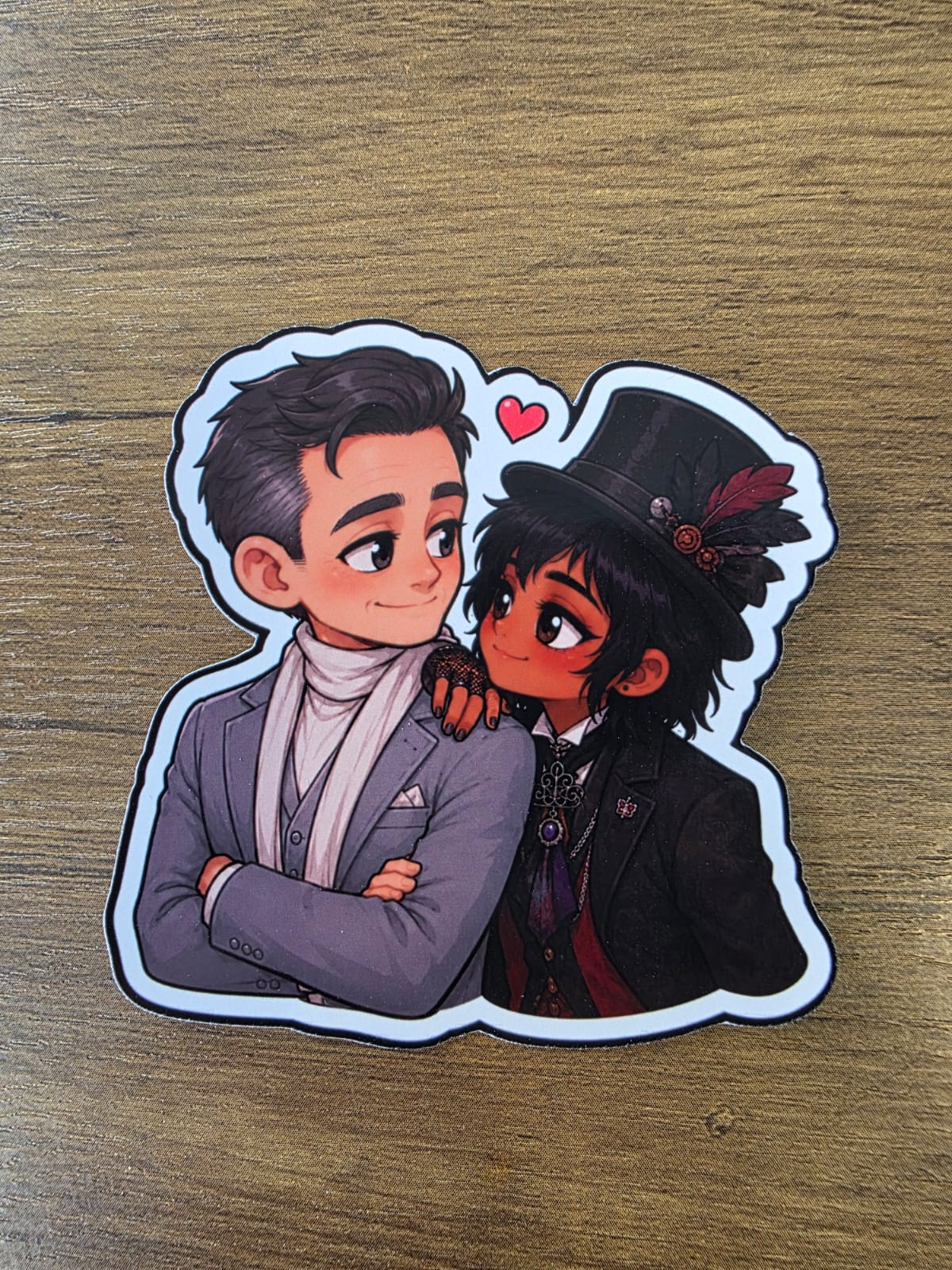 Good Omens Inspired Angel Gabriel & Beelzebub Glossy Die Cut Sticker | 2 Sizes Available