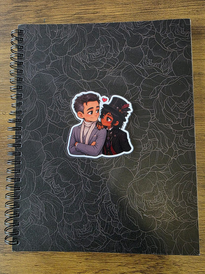 Good Omens Inspired Angel Gabriel & Beelzebub Glossy Die Cut Sticker | 2 Sizes Available