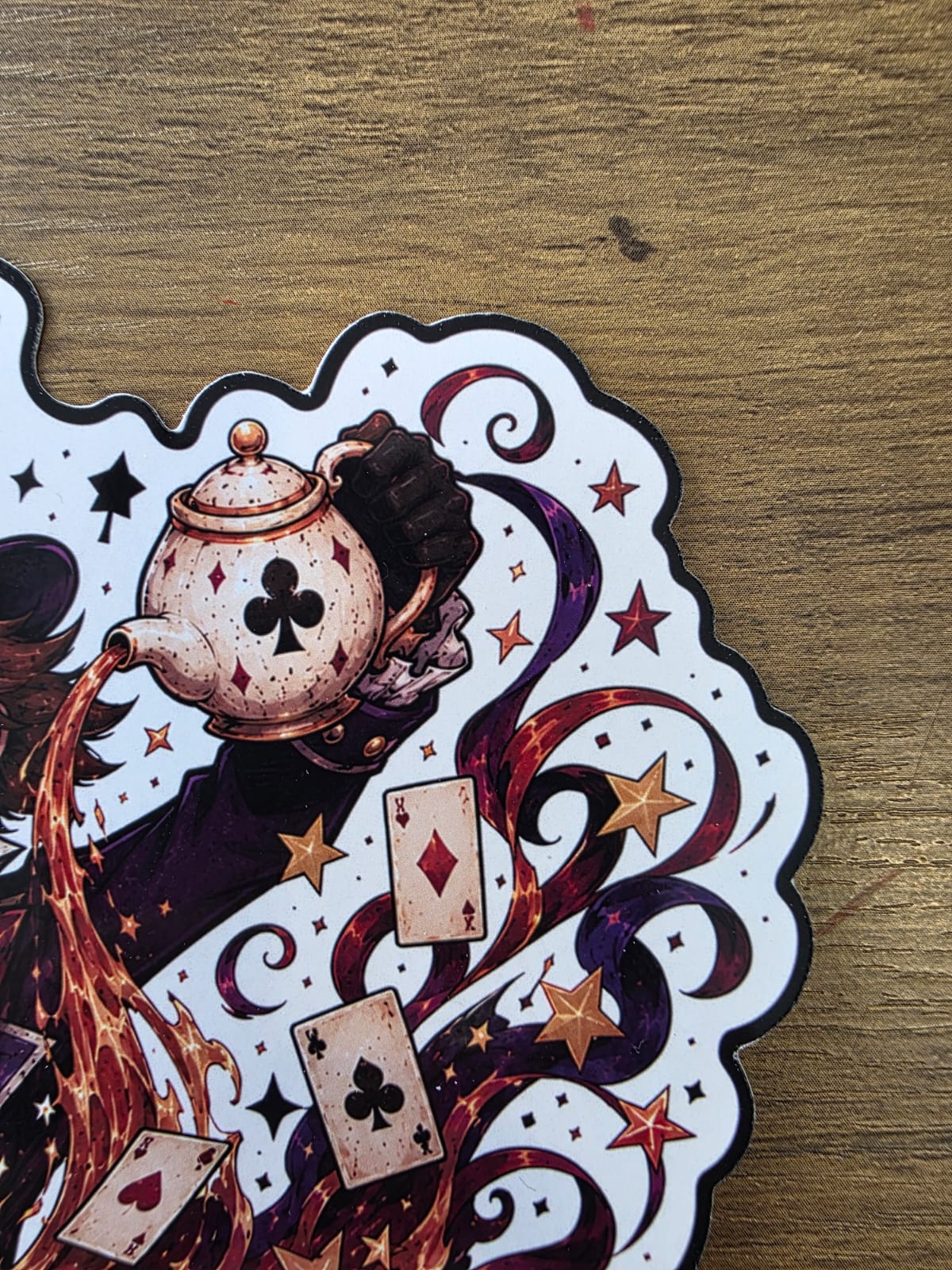 Alice in Wonderland Inspired Hatter Tea Glossy Die Cut Sticker | 2 Sizes Available