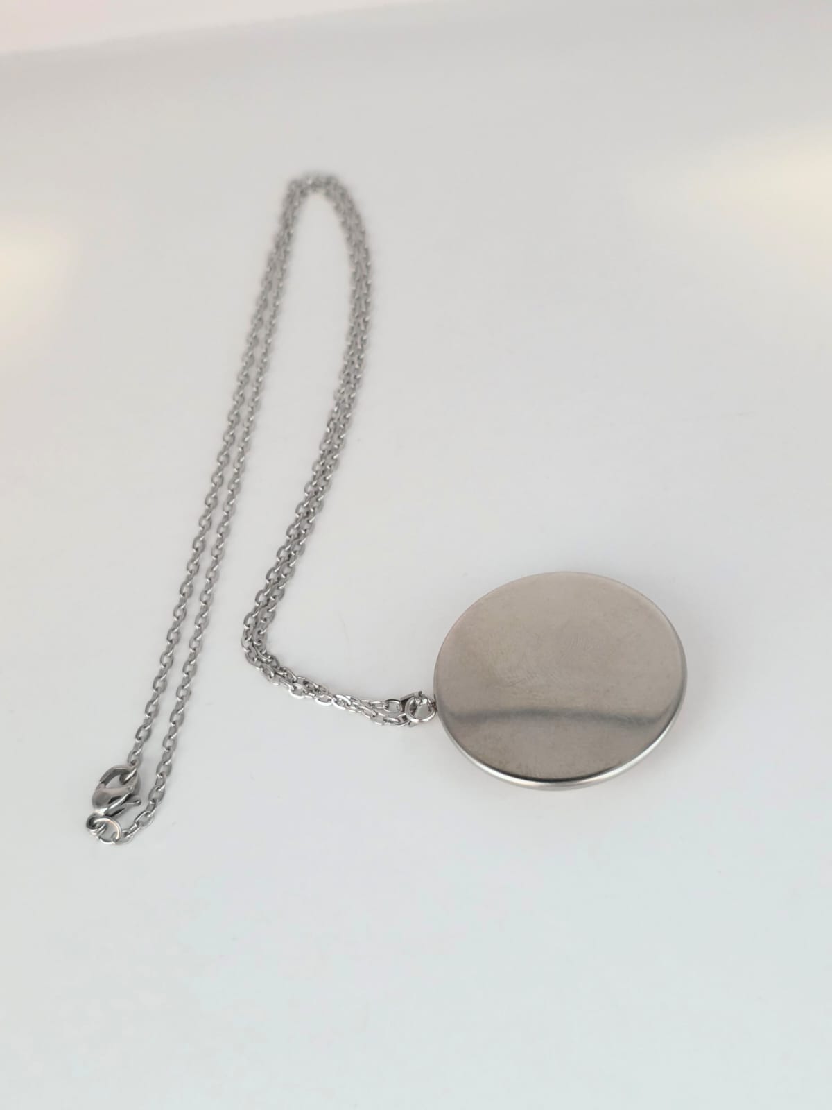 Good Omens Inspired Aziraphale 30mm Pendant Stainless Steel 20 Inch Necklace