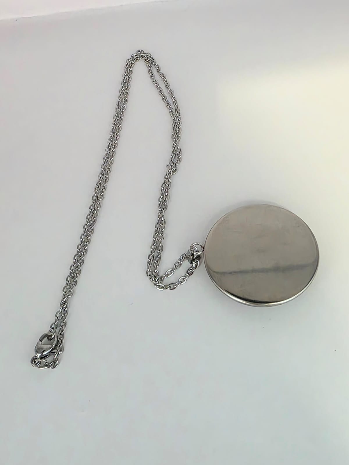 Alice in Wonderland Inspired Alice 30mm Pendant Stainless Steel 20 Inch Necklace