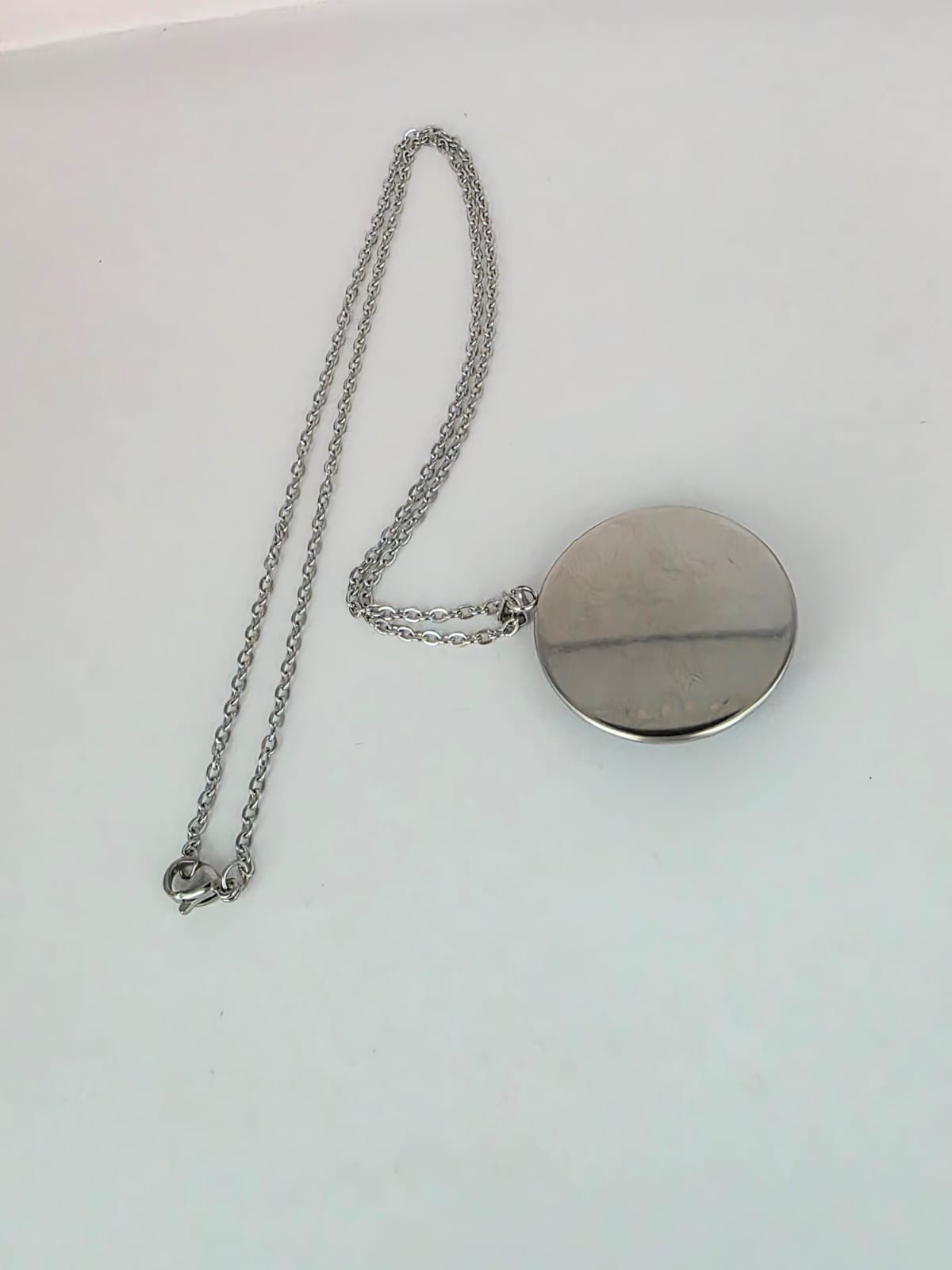 Alice in Wonderland Inspired Cheshire Cat 30mm Pendant Stainless Steel 20 Inch Necklace