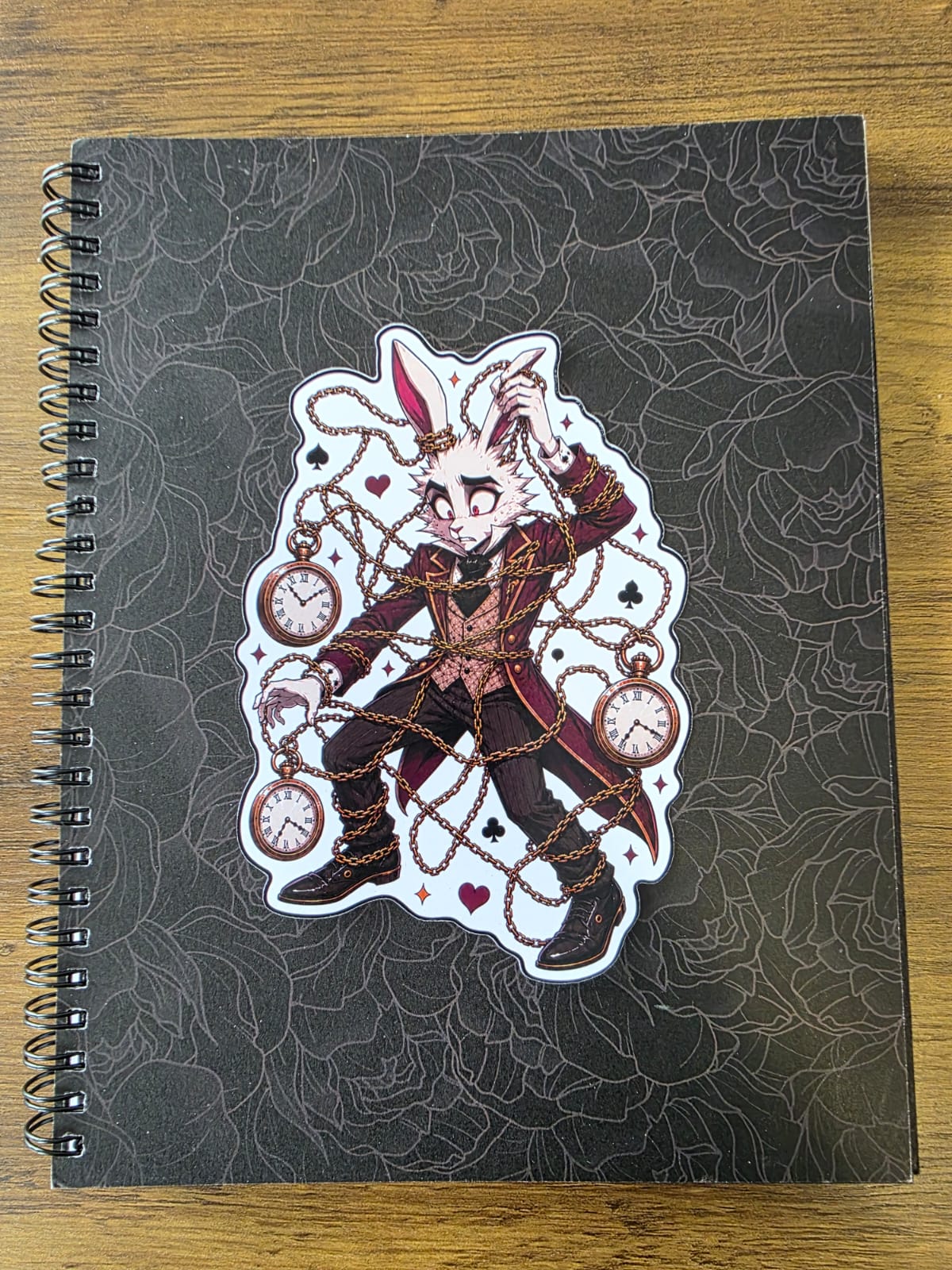 Alice in Wonderland Inspired White Rabbit Glossy Die Cut Sticker | 2 Sizes Available