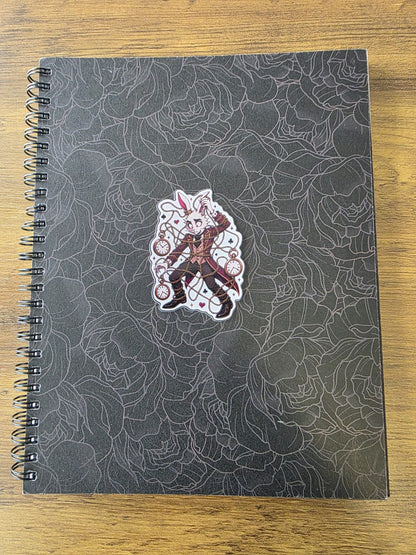 Alice in Wonderland Inspired White Rabbit Glossy Die Cut Sticker | 2 Sizes Available