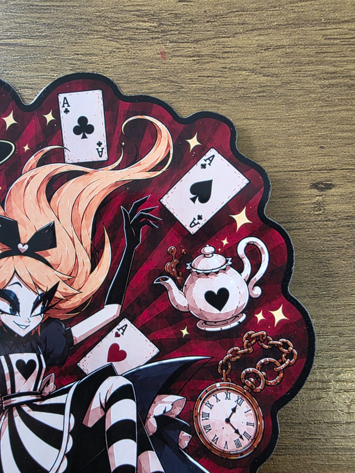 Alice in Wonderland Inspired Alice Falling Glossy Die Cut Sticker | 2 Sizes Available