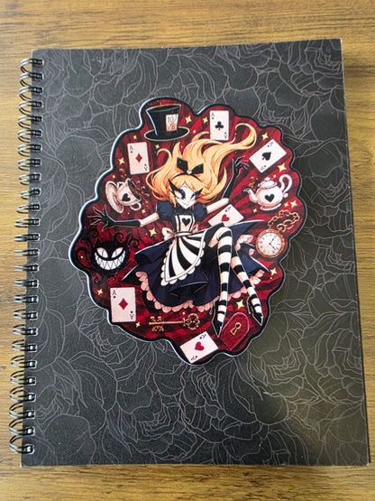 Alice in Wonderland Inspired Alice Falling Glossy Die Cut Sticker | 2 Sizes Available