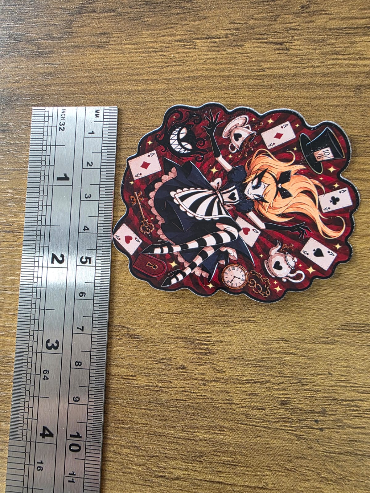 Alice in Wonderland Inspired Alice Falling Glossy Die Cut Sticker | 2 Sizes Available