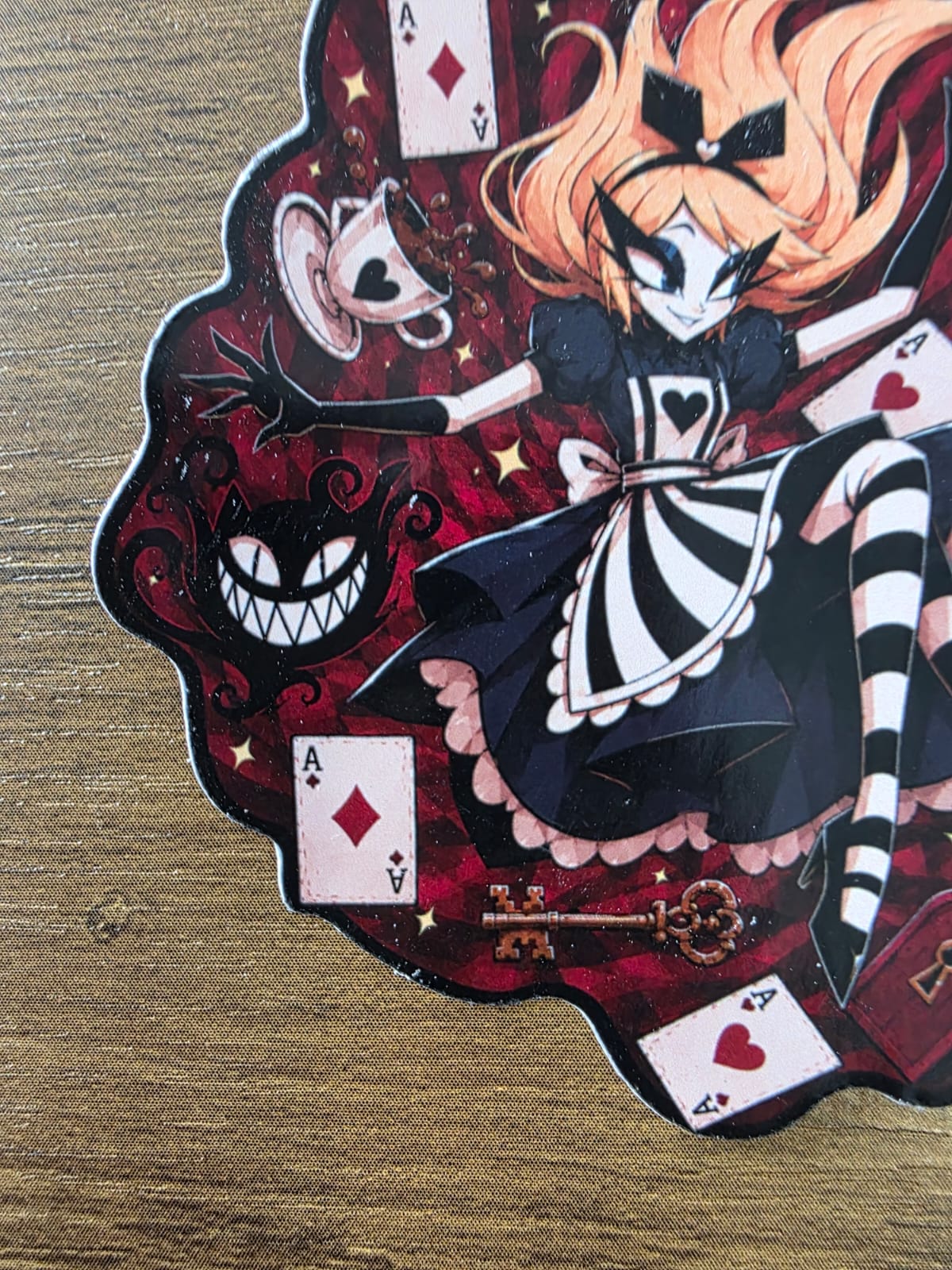 Alice in Wonderland Inspired Alice Falling Glossy Die Cut Sticker | 2 Sizes Available