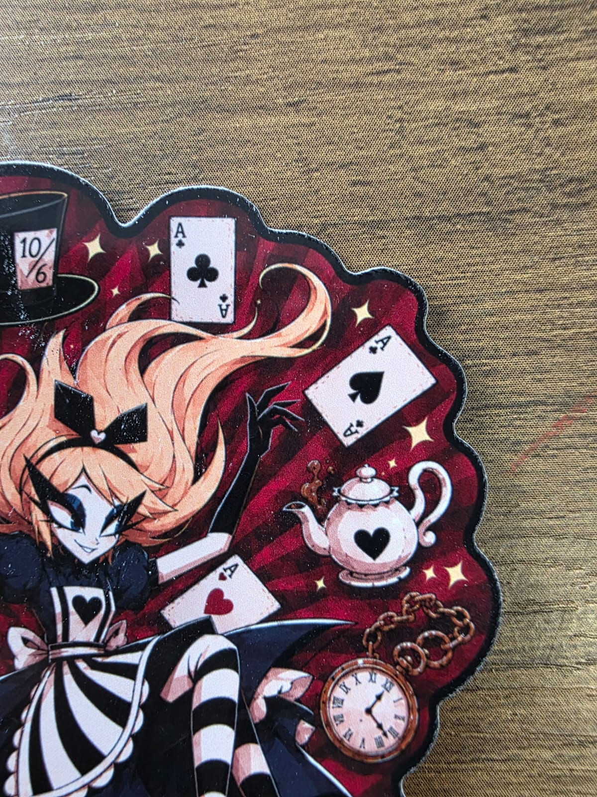 Alice in Wonderland Inspired Alice Falling Glossy Die Cut Sticker | 2 Sizes Available