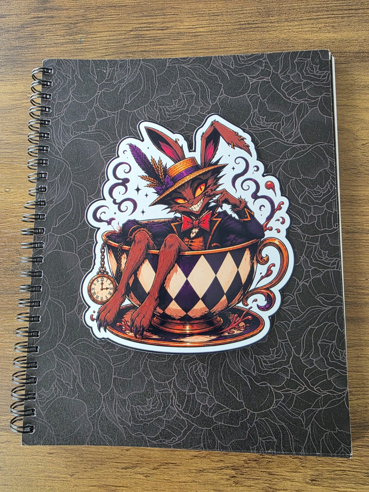 Alice in Wonderland Inspired Hellverse March Hare Glossy Die Cut Sticker | 2 Sizes Available