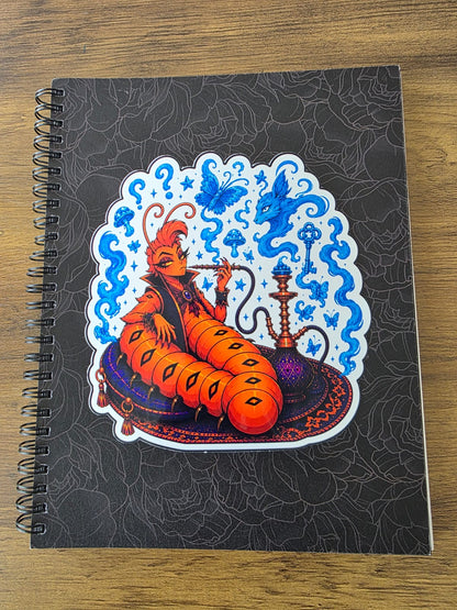 Alice in Wonderland Inspired Hellverse Caterpillar Glossy Die Cut Sticker | 2 Sizes Available