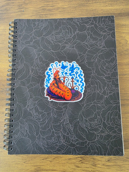Alice in Wonderland Inspired Hellverse Caterpillar Glossy Die Cut Sticker | 2 Sizes Available