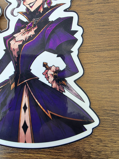Cinderella Inspired Evil Step Mother Hellverse Glossy Vinyl Die Cut Sticker | 2 Sizes Available
