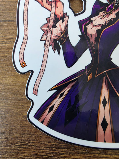 Cinderella Inspired Evil Step Mother Hellverse Glossy Vinyl Die Cut Sticker | 2 Sizes Available