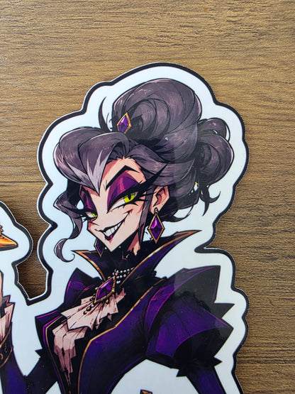 Cinderella Inspired Evil Step Mother Hellverse Glossy Vinyl Die Cut Sticker | 2 Sizes Available