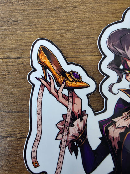 Cinderella Inspired Evil Step Mother Hellverse Glossy Vinyl Die Cut Sticker | 2 Sizes Available