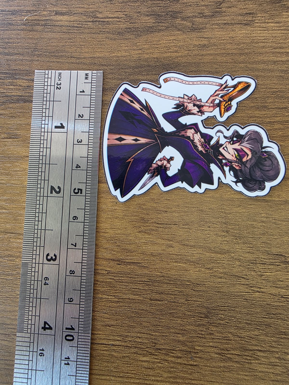 Cinderella Inspired Evil Step Mother Hellverse Glossy Vinyl Die Cut Sticker | 2 Sizes Available