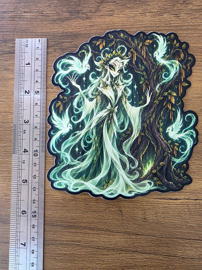 Cinderella Inspired Spirit of the Mother (Hazel Tree) Hellverse Glossy Vinyl Die Cut Sticker | 2 Sizes Available