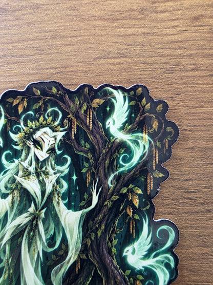 Cinderella Inspired Spirit of the Mother (Hazel Tree) Hellverse Glossy Vinyl Die Cut Sticker | 2 Sizes Available