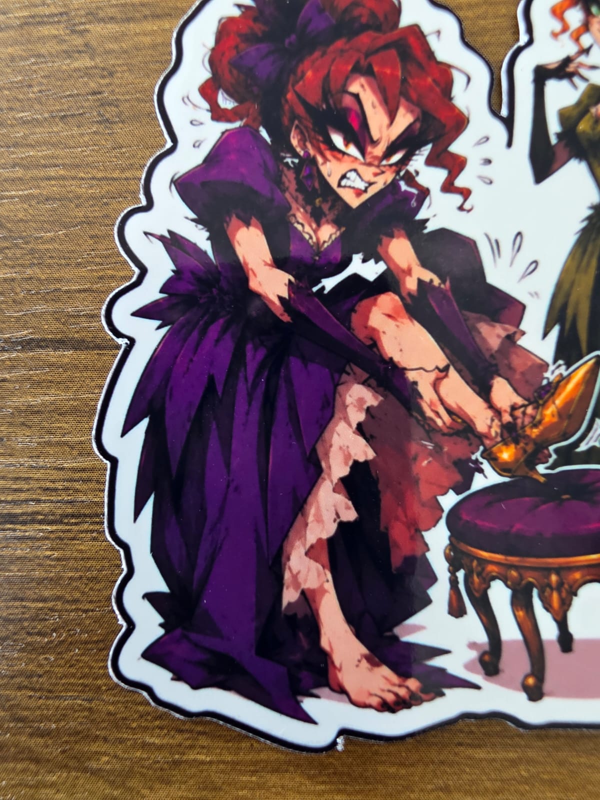 Cinderella Inspired Step Sisters Hellverse Glossy Vinyl Die Cut Sticker | 2 Sizes Available