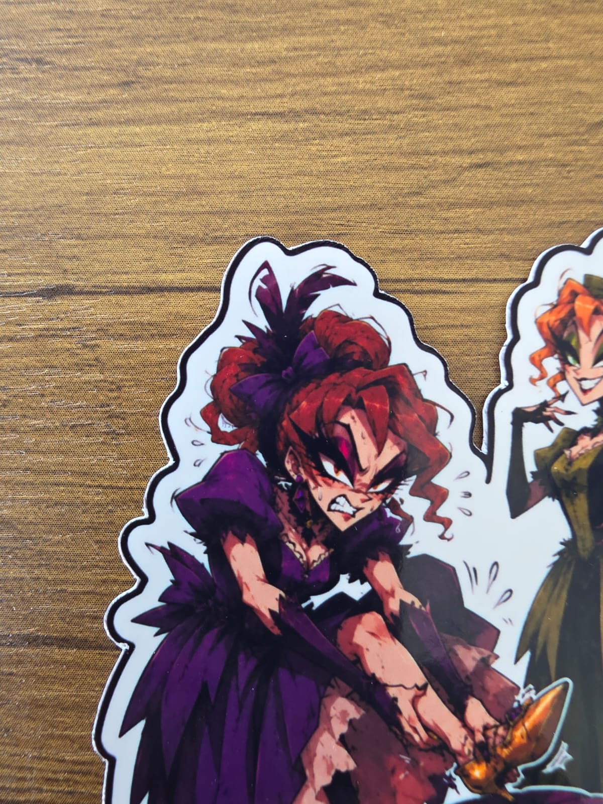 Cinderella Inspired Step Sisters Hellverse Glossy Vinyl Die Cut Sticker | 2 Sizes Available